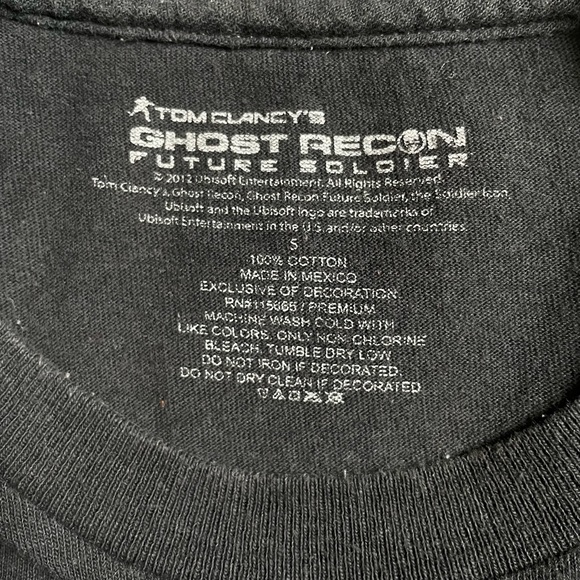Men’s 2012 Tom Clancys ghost recon future soldier black graphic short sleeve tee - Picture 7 of 12